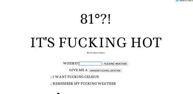 The Fucking Weather